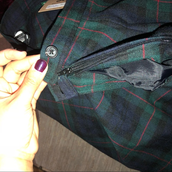 ❌SOLD❌VINTAGE Ralph Lauren Tartan Wool Plaid Skirt - Picture 2 of 6